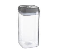 Argon Table Food Storage Container with Airtight Flip Lock Lid - 1200ml - Grey - 1 Pack - Plastic Kitchen Storage Tupperware Pantry Food Organiser for Cereal, Oats, Sugar, Coffee, Biscuits, Tea