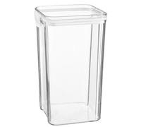 Argon Tableware Food Storage Container - 1.3L - White - Pack of 1 - Clear Airtight Reusable Stackable Freezer Storage Meal Prep Container Lunch Tupperware Box with Clip-Lock Lid