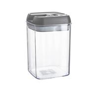 Argon Table Food Storage Container with Airtight Flip Lock Lid - 800ml - Grey - 1 Pack - Plastic Kitchen Storage Tupperware Pantry Food Organiser for Cereal, Oats, Sugar, Coffee, Biscuits, Tea