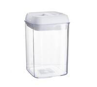 Argon Table Food Storage Container with Airtight Flip Lock Lid - 800ml - White - 1 Pack - Plastic Kitchen Storage Tupperware Pantry Food Organiser for Cereal, Oats, Sugar, Coffee, Biscuits, Tea