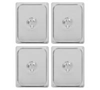 Argon Tableware Stainless Steel Gastronorm Container Lids - 1/2 - Pack Of 4