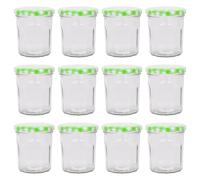 Argon Tableware Glass Jam Jars - 250ml - Pack of 12 Argon Tableware Multicolor
