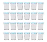 Argon Tableware Glass Jam Jars - 250ml - Pack of 24 in Blue Argon Tableware Blue
