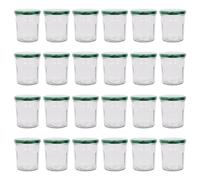 Argon Tableware Glass Jam Jars - 250ml - Pack of 24 in Green Argon Tableware Green