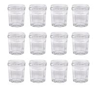 Argon Tableware Glass Jam Jars - 30ml - Pack of 12 in Clear Argon Tableware Clear