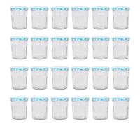 Argon Tableware Glass Jam Jars - 250ml - Pack of 24 in Blue Argon Tableware Blue
