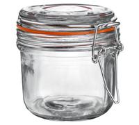 Argon Tableware Glass Storage Jar - 200Ml/6.7Oz - 4 Colour Seals Airtight Kitchen Storage Container Preserving Jar
