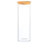 Argon Tableware Glass Storage Jar - Cork Lid - 2 Litre - Modern Round Scandi Organisation Container Glass Jar