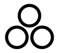 Argon Tableware Glass Storage Jar Seals - Medium - Black - Pack of 6 Argon Tableware Black