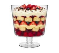 Argon Tableware Glass Trifle Bowl 3L Clear Footed Dessert Dish Gift Boxed | 3L Glass Trifle Bowl, Footed Dessert Dish, Deep Straight Sides, Clear Glass, Gift Boxed, Layered Desserts And Centrepieces
