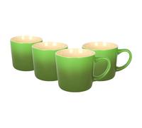 Argon Tableware Green Ombre Coffee Mug 330ml - Pack of 4 - New Bone China Tea Mug, Vegan Friendly Ceramic Cup, Glazed Stoneware Style Drinkware, Microwave Dishwasher Safe