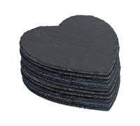 Argon Tableware Heart Slate Placemats - 25Cm - Pack Of 12