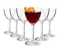 Argon Tableware Hoxton Crystal Nick & Nora Glasses 155ml - Pack of 6, Lead-Free Crystal Cocktail Glass Set, 1930s Vintage Style, Curved Bowl for Martinis & Manhattans, Gift Boxed