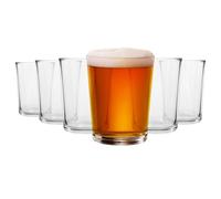 Argon Tableware Islington Pint Beer Glasses 568ml (20oz) - Pack of 6, Toughened Stackable Bar Glasses, Dishwasher Safe, Durable Pint Glasses for Lagers, Ales & Ciders