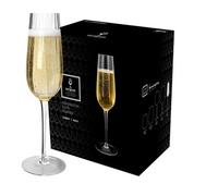 Argon Tableware Kensington Optic Crystal Champagne Flutes - 240Ml - Pack Of 24
