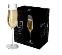 Argon Tableware Kensington Optic Crystal Champagne Flutes - 240ml - Pack of 24 in Clear Argon Tableware Clear