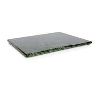 Argon Tableware Marble Serving Board - 32.5 x 26cm - Green - Luxury Charcuterie, Cheese & Tapas Platter with Non-Slip Feet for Home, Café & Restaurant Use