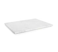 Argon Tableware Marble Serving Board - 32.5 x 26cm - White - Luxury Charcuterie, Cheese & Tapas Platter with Non-Slip Feet for Home, Café & Restaurant Use