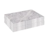Argon Tableware Marble Serving Boards - 30 x 20cm - Set of 6 White Serving Platters | Size: 30 x 20 cm Argon Tableware White 30 x 20 cm