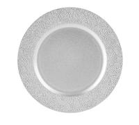Argon Tableware Hammered Charger Plate - 33Cm - Silver