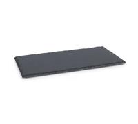 Argon Tableware Natural Slate Serving Board - 25 x 13cm - Rustic Cheese, Charcuterie & Tapas Platter with Non-Slip Feet for Home, Restaurant & Café Use