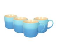 Argon Tableware New Bone China Ombre Mugs - 330Ml - Blue - Pack Of 4
