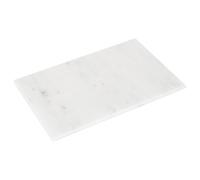 Argon Tableware Marble Chopping Board - 30 x 20cm - White - Rectangle Cutting Board Solid Worktop Protector Mat Serving Platter for Slicing Vegetables, Cutting Meat, Meal Preparation