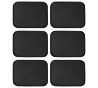 Argon Tableware Rectangle Non-Slip Serving Trays - 41cm x 30.5cm - Black - Pack of 6 | Size: 41 cm x 30.5 cm Argon Tableware Black 41 cm x 30.5 cm