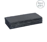 Argon Tableware Rectangle Slate Dinner Plates 29 x 12cm in Grey | Size: 29 x 12 cm Argon Tableware Grey 29 x 12 cm