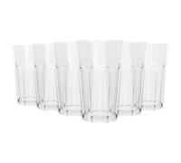 Argon Tableware Reusable Plastic Highball Glasses - 400ml - Pack of 6