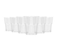 Argon Tableware Reusable Plastic Glasses - 260ml - Pack of 6 - Tumbler Glasses - Clear Cocktail Champagne Fizz Cola Tumbler Drinking Cups for Garden, Parties, Weddings, BBQ and Picnic