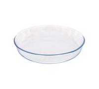 Argon Tableware Round Glass Oven Dish - 26cm x 26cm - 1x Small Deep Baking Casserole Lasagne Roasting Roaster Cooking Tray Bowl | Microwave Safe, Freezer Safe