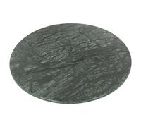 Argon Tableware Marble Chopping Board - 30cm - Green - Round Cutting Board Solid Worktop Protector Mat Serving Platter for Slicing Vegetables, Cutting Meat, Meal Preparation