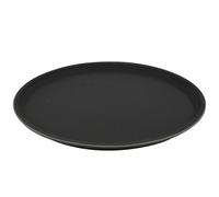 Argon Tableware Round Non-Slip Serving Tray - 28Cm - Black