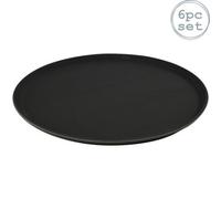Argon Tableware Plastic Serving Trays - Pack of 6-40cm - Non-Slip Platter Serveware Round Tray for Restaurants, Wedding Catering, Food, Drinks, Snacks, Painting, DIY