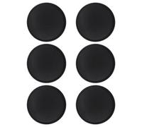 Argon Tableware Round Serving Trays - 35.5Cm - Reusable Non Slip Stackable Rubberized Surface Platter Food Drinks Tray - Set Of 6