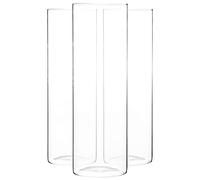 Argon Tableware Scandi Storage Jars - 2000ml - 3 Pack - Kitchen Utensils Cutlery Pot Bathroom Aromatherapy Storage No Lid Open Container Glass Jar
