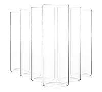 Argon Tableware Scandi Storage Jars - 2000ml - 6 Pack - Kitchen Utensils Cutlery Pot Bathroom Aromatherapy Storage No Lid Open Container Glass Jar