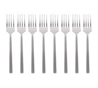 Argon Tableware Silver Stainless Steel Cake Forks Set of 8-15cm Dessert Forks for Pastries, Cakes and Sweet Treats - Elegant Modern Cutlery with Durable Rust-Resistant Finish for Dining and Parties