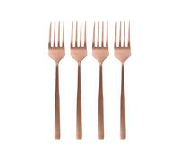 Argon Tableware Stainless Steel Cake Forks - 15cm - Pack of 4 in Copper Argon Tableware Copper