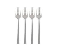 Argon Tableware Silver Stainless Steel Cake Forks Set of 4-15cm Dessert Forks for Pastries, Cakes and Sweet Treats - Elegant Modern Cutlery with Durable Rust-Resistant Finish for Dining and Parties