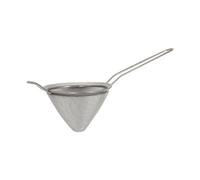 Argon Tableware Stainless Steel Conical Strainer - 10cm - Metal Kitchen Strainer Cooking Wire Mesh Skimmer Spoon Sifter Sieve for Cooking, Baking, Straining, Draining