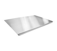 Argon Tableware Stainless Steel Counter Edge Chopping Board with Lip - 60 x 40cm - 1x Large Metal Non-Slip Kitchen Worktop Saver Protector Food Cutting Serving Tray for Meat, Pizza, Cheese