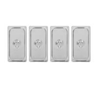 Argon Tableware Stainless Steel Gastronorm Container Lids - 1/3 - Pack Of 4