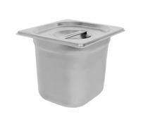 Argon Tableware Stainless Steel Gastronorm Container With Lid - 1/6 150mm - 2.25L