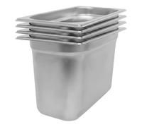 Argon Tableware Stainless Steel Gastronorm Containers - 1/3 200mm - 7.25L - Pack Of 4