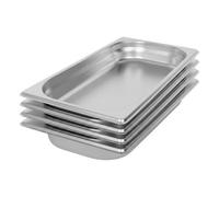 Argon Tableware Stainless Steel Gastronorm Containers - 1/3 40mm - 1.5L - Pack Of 4