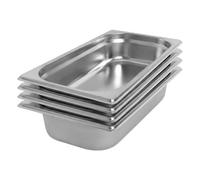 Argon Tableware Stainless Steel Gastronorm Containers - 1/3 65mm - 2.25L - Pack Of 4