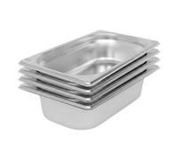 Argon Tableware Stainless Steel Gastronorm Containers - 1/4 65mm - 1.5L - Pack Of 4