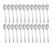 Argon Tableware Tondo Stainless Steel Dessert Spoons - 21cm - Pack of 24 in Silver Argon Tableware Silver